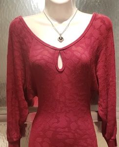 BEBE Leopard Print Keyhole Sweater Dress Sz. XS